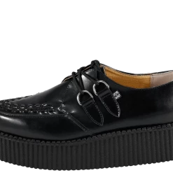 T.U.K. Guys Black Leather Mondo Creeper