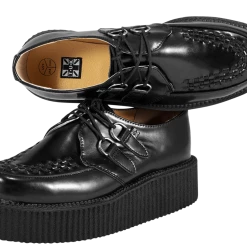 T.U.K. Guys Black Leather Mondo Creeper