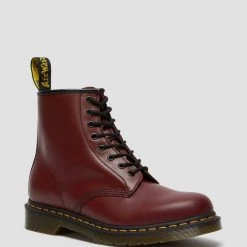 Dr. Martens Guys 1460 Cherry Red Smooth Dr. Marten 8 Eye Boots