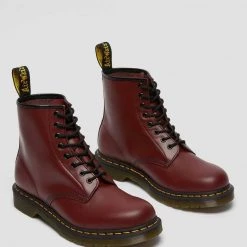 Dr. Martens Guys 1460 Cherry Red Smooth Dr. Marten 8 Eye Boots