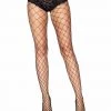 Leg Avenue Diamond Net Pantyhose With Boy Short Top
