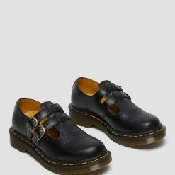 Dr. Martens 8065 Mary Jane Smooth Black Leather Gals