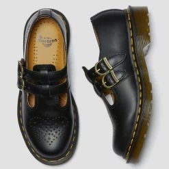 Dr. Martens 8065 Mary Jane Smooth Black Leather Gals