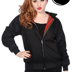 Banned Apparel Black Harrington Jacket UNISEX