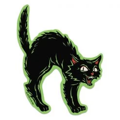 Retro-A-Go-Go Scaredy Cat Sticker Stickers