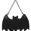 Banned Apparel Black Bat Handbag