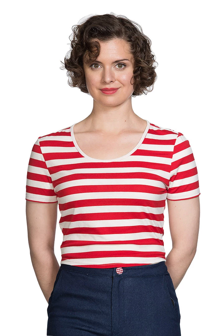 Banned Apparel Gals Land Ahoy Striped Top 3 Banned Apparel Gals Land Ahoy Striped Top