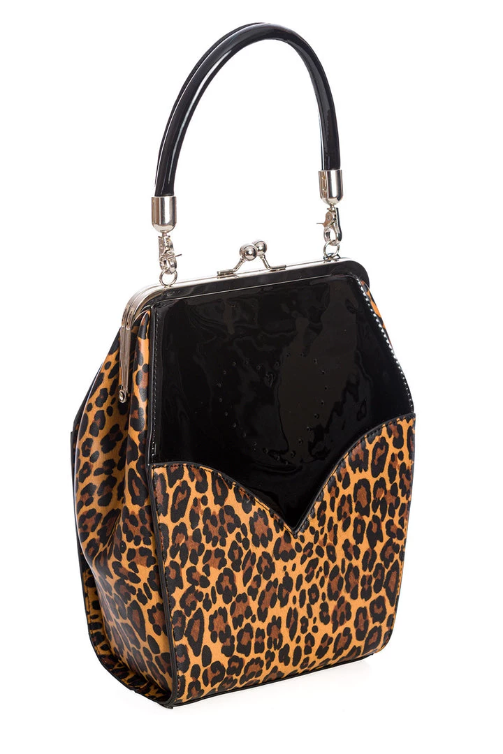 Banned Apparel Gals BettyLou Leopard Handbag 4 Banned Apparel Gals BettyLou Leopard Handbag