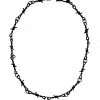 Banned Apparel Thin Barbed Wire Black Chain Necklace Accessories