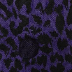 Banned Apparel Purple Leopard Long Sleeve Tie Top (Plus Size)