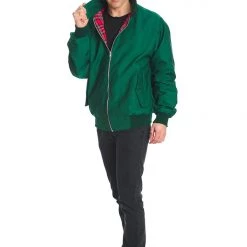 Banned Apparel Green Harrington Jacket UNISEX