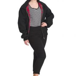 Banned Apparel Black Harrington Jacket UNISEX