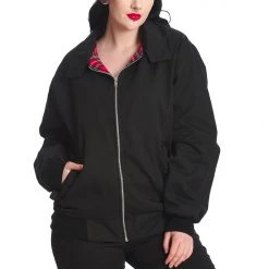 Banned Apparel Black Harrington Jacket UNISEX