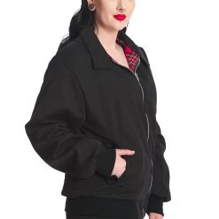 Banned Apparel Black Harrington Jacket UNISEX