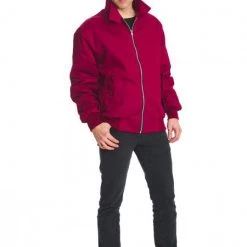 Banned Apparel Burgundy Harrington Jacket UNISEX