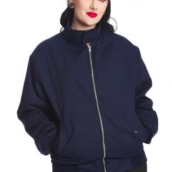Banned Apparel Dark Blue Harrington Jacket UNISEX