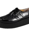 T.U.K. Guys Black Leather Mondo Creeper