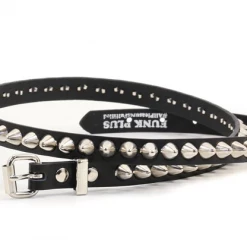 Funk Plus Accessories Single Row Tall British Cone Stud Belt