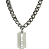 Funk Plus Razor Blade Chain Necklace