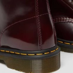 Dr. Martens 1460 Vegan Cherry Red Oxford Rub Off Dr. Marten 8 Eye Boots Guys