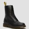 Dr. Martens 1490 Vegan Black Felix Rub Off Boots Guys