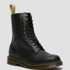 Dr. Martens 1490 Vegan Black Felix Rub Off Boots Guys