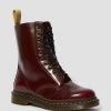Dr. Martens 1490 Vegan Cherry Red Oxford Boots