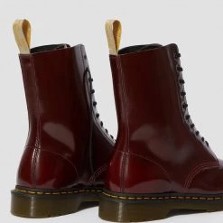 Dr. Martens 1490 Vegan Cherry Red Oxford Boots