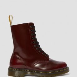 Dr. Martens 1490 Vegan Cherry Red Oxford Boots