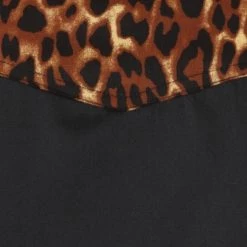 Banned Apparel Leopard Should Long Sleeve Button Up Shirt