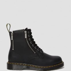 Dr. Martens 1460 Zipper Black Nappa Leather Boot Guys