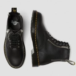 Dr. Martens 1460 Zipper Black Nappa Leather Boot Guys