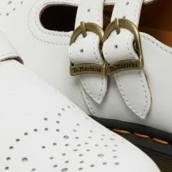 Dr. Martens 8065 Mary Jane Smooth White Leather