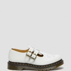 Dr. Martens 8065 Mary Jane Smooth White Leather