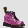 Dr. Martens 1460 Infant Reptile Embossed Pink Baby Boots