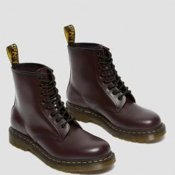 Dr. Martens 1460 Burgundy Smooth Dr. Marten 8 Eye Boots Guys