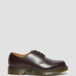 1461 Burgundy Smooth Oxford Shoes By Dr. Martens