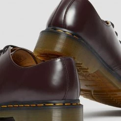 1461 Burgundy Smooth Oxford Shoes By Dr. Martens