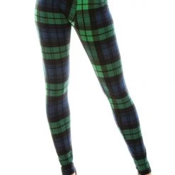 DeadRockers Gals Modish Plaid High Waisted Leggings 8 DeadRockers Gals Modish Plaid High Waisted Leggings
