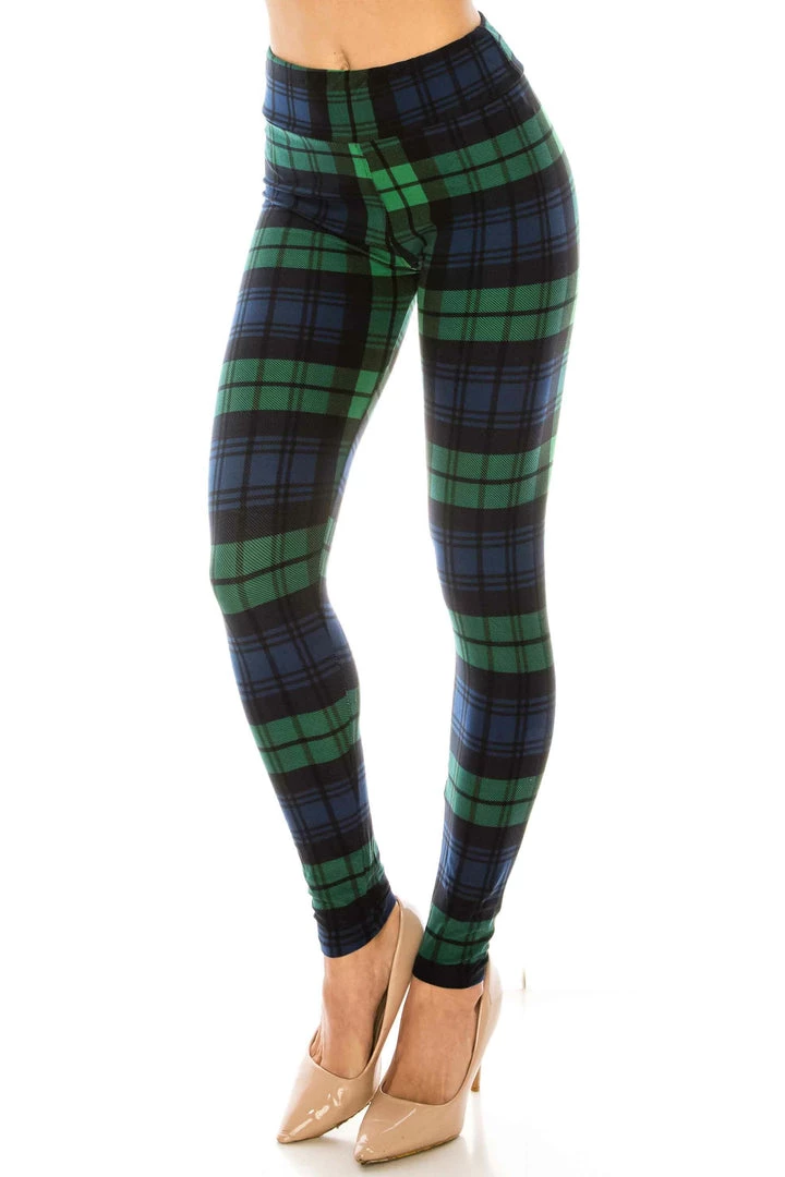 DeadRockers Gals Modish Plaid High Waisted Leggings 3 DeadRockers Gals Modish Plaid High Waisted Leggings