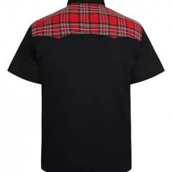 Banned Apparel Plaid Shoulder Button Up Shirt Guys