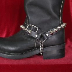Ape Leather Shoe Accessories Cone Stud Boot Strap