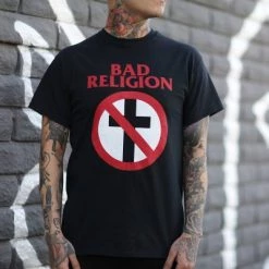 Band Merchandise Guys Bad Religion Classic Cross Buster Shirt