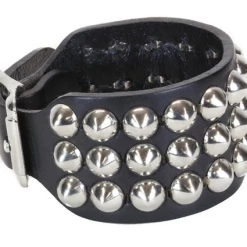 Funk Plus Accessories Triple Round Cone Stud Wristband