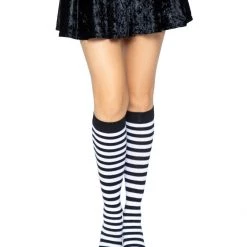 Leg Avenue Accessories Striped Knee High Socks