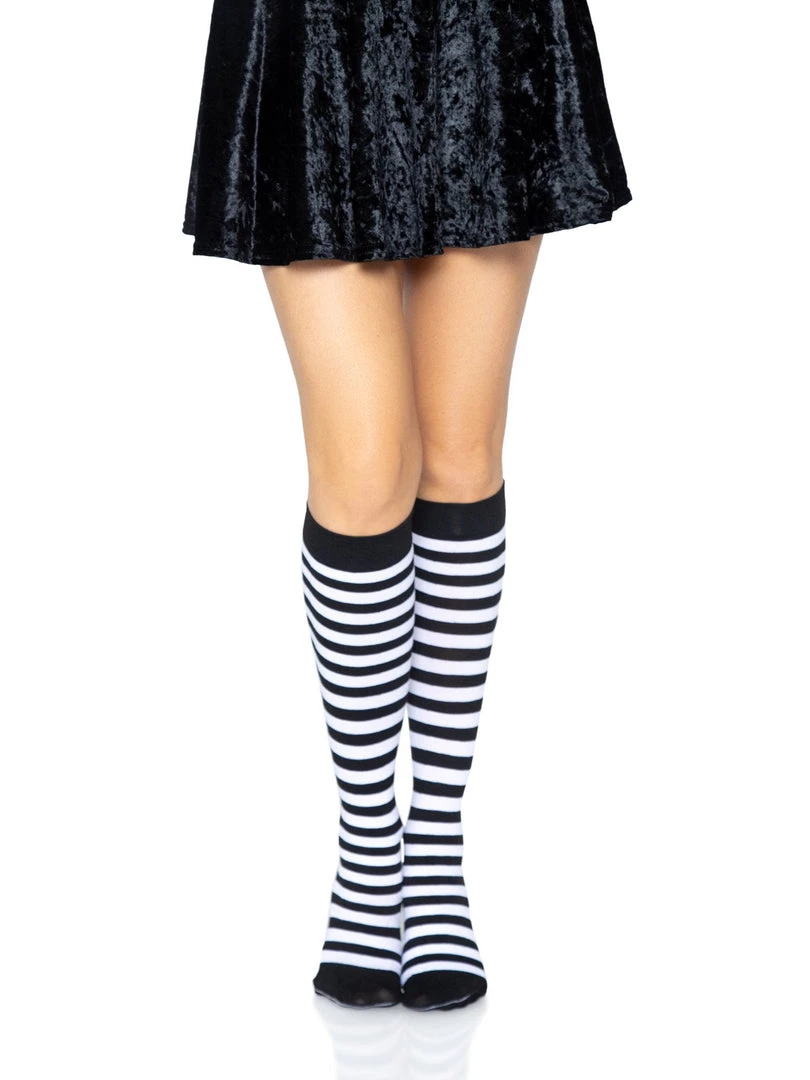 Leg Avenue Accessories Striped Knee High Socks 4 Leg Avenue Accessories Striped Knee High Socks