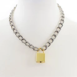 Funk Plus Gold Lock & Key Necklace