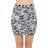 DeadRockers Zebra Stretch Mini Skirt