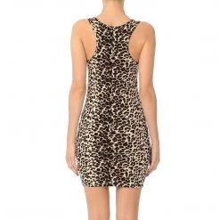 DeadRockers Leopard Racer Back Bodycon Dress Gals