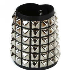 Funk Plus 6 Row Black Pyramid Stud Gauntlet Accessories